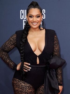 Crystal Hayslett sexy cleavage at 2023 BET Awards