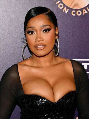 Keke Palmer cleavage at 2023 Black Music Action Coalition Gala in Beverly Hills